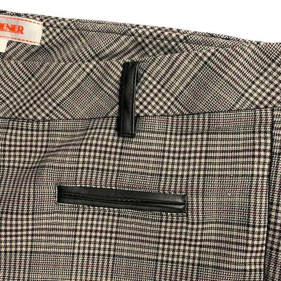 Le Grenier Womens 2 Pc Plaid Blouse Faux Vest Full Zip Top & Dress Pants Size 11 - Picture 12 of 12